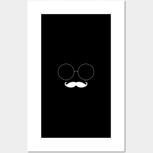 Glasses Mustachio V Posters and Art